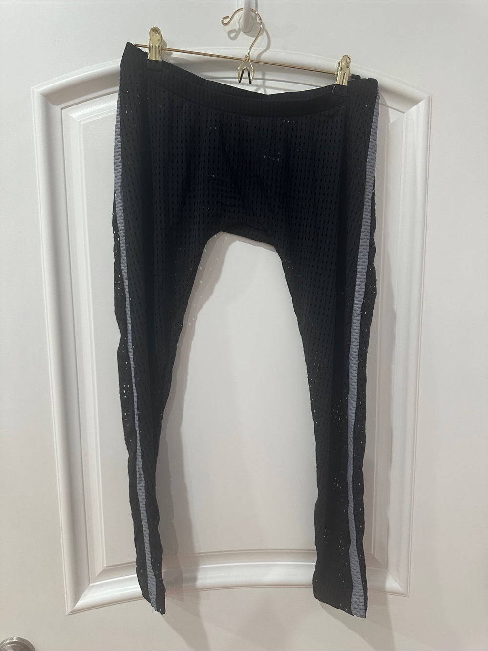 Bodywear Black Perforated Leggings - XL - Picture 2 of 10